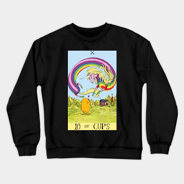 Lady Rainicorn as 10 of Cups Crewneck Sweatshirt by sadnettles